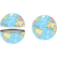 EUROGRAPHICS Puzzle v plechovej krabičke Mapa sveta 550 dielikov
