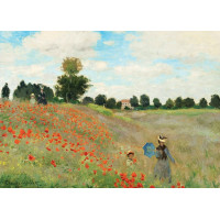 GRAFIKA Puzzle Záhrada v Sainte Adresse a Pole vlčích makov 2x500 dielikov