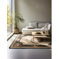 Kusový koberec Herat 105993 Black Cream