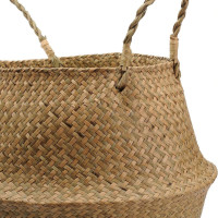BOHO kôš z morskej trávy - 25x28 cm - prírodný
