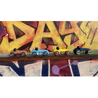 Vilac Drevené auto Old Sport Compet tyrkysové