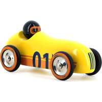 Vilac Drevené auto Old Sport Compet žlté