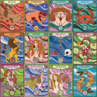 HACHETTE Štvorcové puzzle Astrológia 1000 dielikov