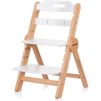 CHIPOLINO Drevená jedálenská stolička Cacao 2v1 White Wood