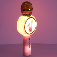 KIK Karaoke mikrofón Králiček ružový