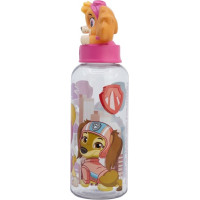 STOR Fľaša na pitie Tlapková patrola 560 ml ružová