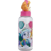 STOR Fľaša na pitie Tlapková patrola 560 ml ružová