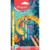 MAPED Pastelky Jungle Fever Jumbo 12ks