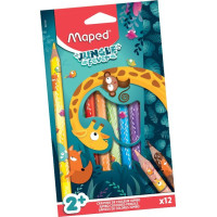 MAPED Pastelky Jungle Fever Jumbo 12ks