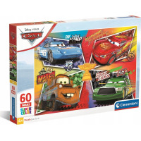 CLEMENTONI Puzzle Autá: Silná štvorka MAXI 60 dielikov