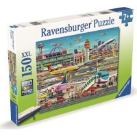 RAVENSBURGER Puzzle Letiskový ruch XXL 150 dielikov
