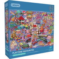 GIBSONS Puzzle Obľúbené hračky 1000 dielikov