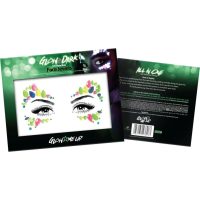 PAINTGLOW Samolepiace kamienky na tvár Mačacie oči - UV, svietiace v tme