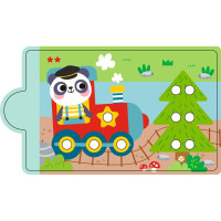 2Kids Toys Magnetická hra Triedenie farieb s dinosaurom