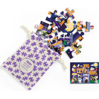 Mudpuppy Puzzle Strašidelný dom v látkovom vrecku 36 dielikov