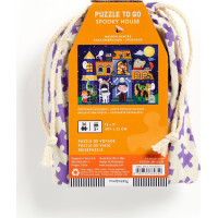 Mudpuppy Puzzle Strašidelný dom v látkovom vrecku 36 dielikov