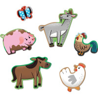 Mudpuppy Podlahové puzzle Kamaráti z farmy 25 dielikov
