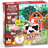 Mudpuppy Podlahové puzzle Kamaráti z farmy 25 dielikov
