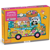 Mudpuppy Puzzle v tvare minibusu s občerstvením
