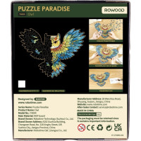 RoboTime Drevené puzzle Sova