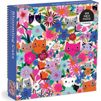 Mudpuppy Puzzle Mačky v kvetoch 500 dielikov