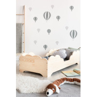 Detská posteľ z masívu BOX model 10 - 160x80 cm, bez povrchových úprav