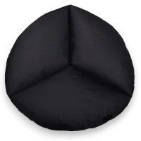 Vodeodolný sedací MAXI vankúš 100x15 cm do závesného kresla - čierny