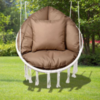 Vodeodolný sedací MAXI vankúš 100x15 cm do závesného kresla - čokoládový