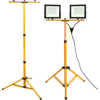 Halogénové LED stavebné svietidlo na stojane RSL006-2x100W