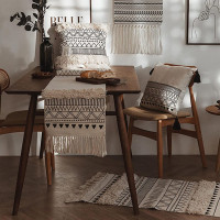 Kusový koberec BOHO - 50x160 cm - ecru/čierny