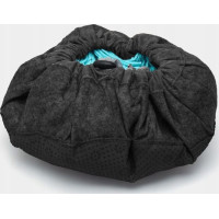 Čuchací koberček pre psa 48 cm - šedý/tyrkysový