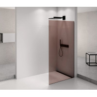 Polysan ARCHITEX BLACK MATT sprchová zástena 962mm, sklo Marron AXB100MR