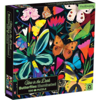 Mudpuppy Puzzle Motýle - svieti v tme 500 dielikov