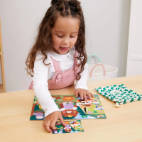 Mudpuppy Puzzle Veselí kempari v látkovom vrecúšku 36 dielikov