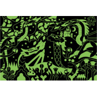 Mudpuppy Puzzle Draci - svieti v tme 100 dielikov