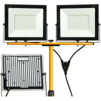 Halogénové LED stavebné svietidlo na stojane RSL006-2x100W