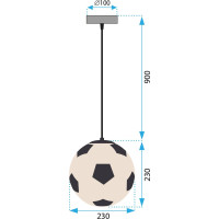 Detské stropné svietidlo - FOOTBALL