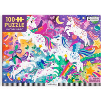 Mudpuppy Puzzle Kúzelní jednorožci 100 dielikov