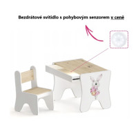 Detský stolík so šuplíkom a stoličkou - Baletka
