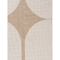 Kusový koberec Duet Bowen Beige/White kruh - na von aj na doma