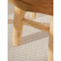 Kusový koberec Duet Bowen Beige/White kruh - na von aj na doma