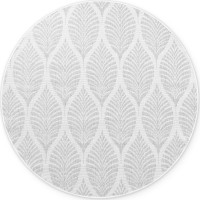 Kusový koberec Duet Liora White/Gray kruh - na von aj na doma
