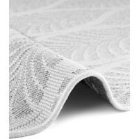 Kusový koberec Duet Liora White/Gray kruh - na von aj na doma