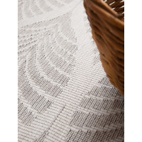 Kusový koberec Duet Liora White/Gray kruh - na von aj na doma