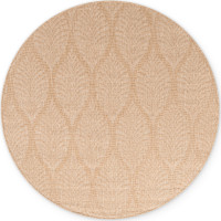 Kusový koberec Duet Liora Beige/White kruh - na von aj na doma