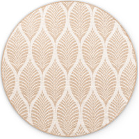 Kusový koberec Duet Liora Beige/White kruh - na von aj na doma