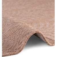Kusový koberec Duet Liora Beige/White kruh - na von aj na doma
