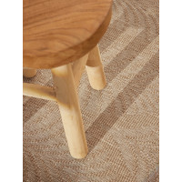 Kusový koberec Duet Liora Beige/White kruh - na von aj na doma