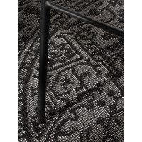 Kusový koberec Duet Kona Black/White kruh - na von aj na doma