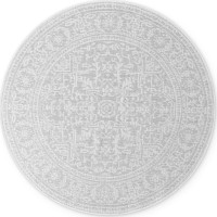 Kusový koberec Duet Kona White/Gray kruh - na von aj na doma